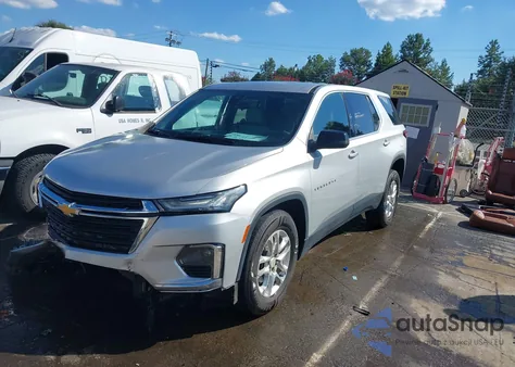 2022 Chevrolet Traverse Fwd Ls из США, поврежденный, VIN 1GNERFKW9NJ128312